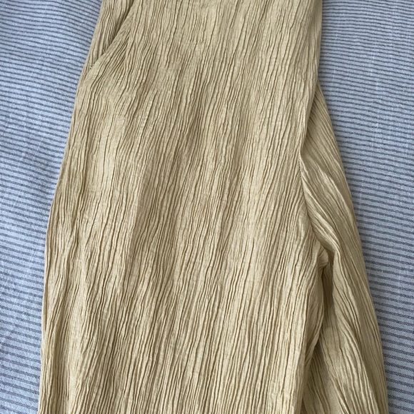 green Zara textured linen pants - Picture 4 of 4